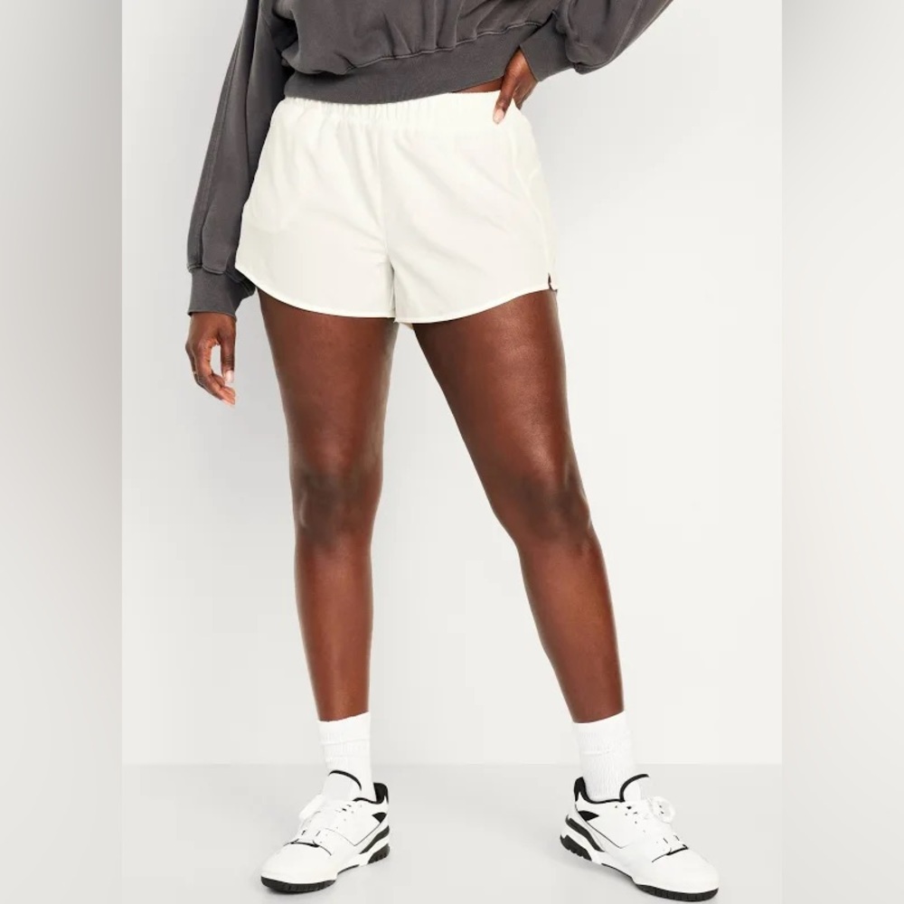 Old Navy White StretchTech Shorts